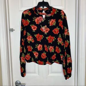 Forever 21 Plus Floral Cropped Top Size 2X